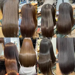 ロング カラー 髪質改善/縮毛矯正/ 超高濃度水素ケアのヘアスタイル
