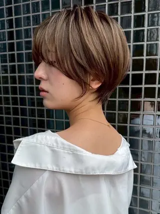 ショート カラー ヘアアレンジ 🫧透明感カラー/ Wカラー🫧namiのヘアスタイル
