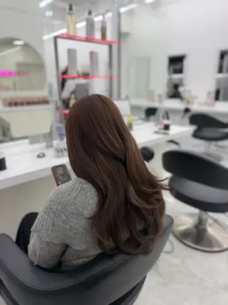 ロング カラー 🤍レイヤー/顔周り /hirari🤍のヘアスタイル