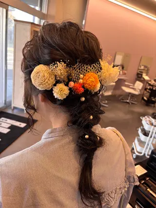 ヘアアレンジ ［ステレオ知立］岡田 ウルフ✂️のヘアスタイル