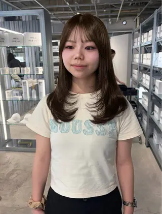 セミロング カラー ダブルカラー/レイヤ ーカット 🤍ゆきなのヘアスタイル