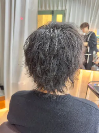 ショート パーマ メンズ 【扱いやすいパーマ】 眞鍋拓己のヘアスタイル