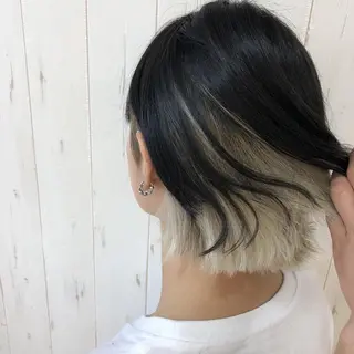 ミディアム カラー ヘアアレンジ M字・前髪割れ 改善メンズ特化/栢沼のヘアスタイル
