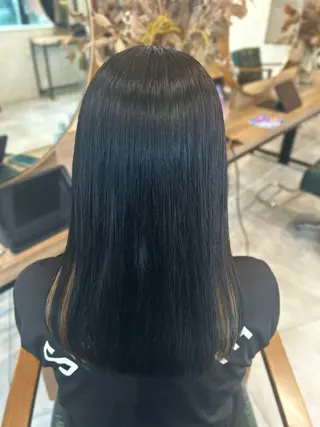 ロング カラー レイヤー/ハイトーン 艶感/ririkaのヘアスタイル