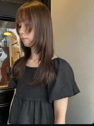 セミロング カラー ボブ/ミディアム RIONAのヘアスタイル