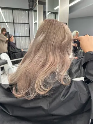 ロング カラー 新宿ブリーチ カラー美容師YUGOのヘアスタイル