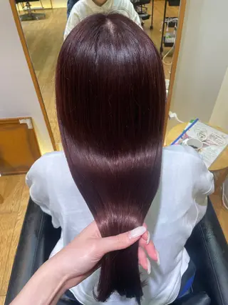 ロング カラー パーマ 縮毛矯正/レイヤー 🌙児玉光瑠のヘアスタイル