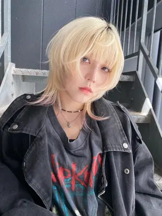 ショート カラー レイヤー/ハイトーン RYUSEIのヘアスタイル