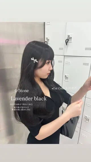 ロング カラー 抜け感レイヤー︴ ニュアンスカラーのヘアスタイル