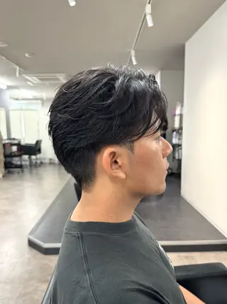 ミディアム パーマ メンズ 立川メンズ韓国ヘア |コーキ🇰🇷のヘアスタイル