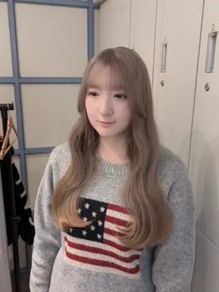 ロング カラー 🏹MIYU¦抜け感 ×柔らかカラーのヘアスタイル
