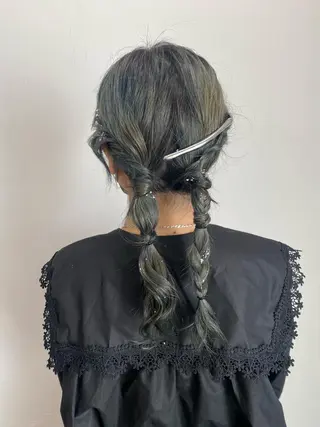 セミロング ヘアアレンジ レイヤーカット×髪質 改善🇰🇷シオリのヘアスタイル