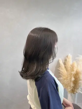 セミロング カラー ヘアアレンジ 🌿ダブルカラー/ 表参道/中村渓太のヘアスタイル