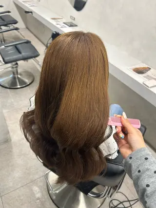 ロング 🎀HARU/ボブ/ セット/赤み消し🫧のヘアスタイル