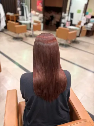 ロング カラー 長谷川 柚乃のヘアスタイル
