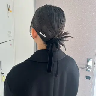 ミディアム ヘアアレンジ 古田夏鈴 /モデル募集中のヘアスタイル