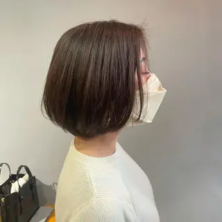 ミディアム カラー 渡辺俊介 暗髪カラー /美髪矯正/髪質改善のヘアスタイル