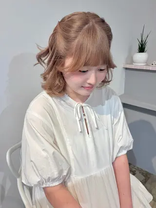 ミディアム レイヤーカット ゆほこのヘアスタイル