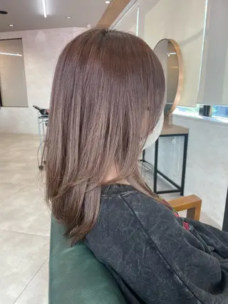 ミディアム 🫧似合わせレイヤー /縮毛矯正🫧のヘアスタイル