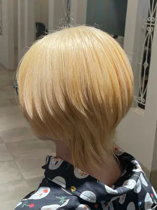 ショート カラー ヘアアレンジ 小野寺祐希人/メンズ パーマ/ハイトーンのヘアスタイル