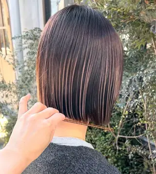 ミディアム カラー stylist 佐藤のヘアスタイル