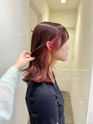 ミディアム カラー シールエクステ横浜 🐏☁️miminaのヘアスタイル