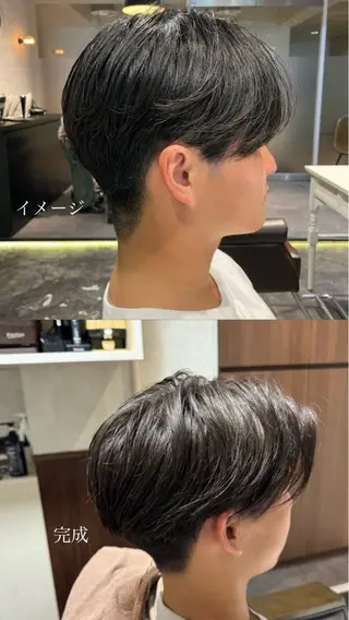 ミディアム ナガタ ナナミのヘアスタイル