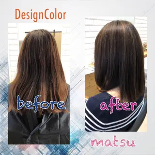 セミロング MATSU 🌟個性派カラーのヘアスタイル