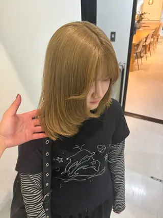 ミディアム 光岡 玲遠のヘアスタイル