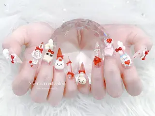 ネイル MoMoA Nail ネイル長さ出し専門店のネイルデザイン