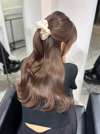 ロング 似合わせカット♡ 韓国レイヤーのヘアスタイル