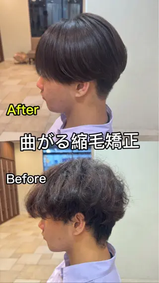 メンズ パーマ/縮毛矯正/ 店長 ・村田伊吹のヘアスタイル
