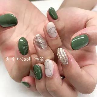 セミロング ネイルJaol 池袋のネイルデザイン