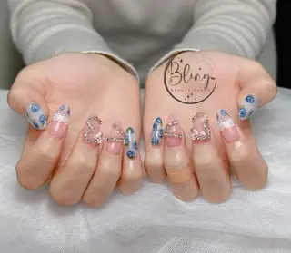 ロング カラー Bling Salonのネイルデザイン