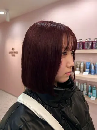 セミロング カラー 野村 希汐のヘアスタイル