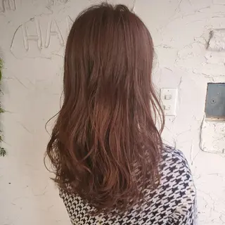 ロング カラー 韓国風レイヤーカット 上手く丁寧早い/マツのヘアスタイル