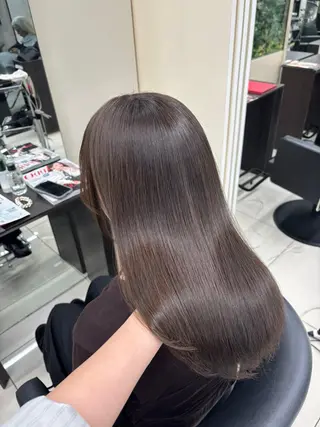 セミロング 髪質改善カラー✨ るな🕊🫧のヘアスタイル