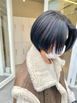 ショート カラー ハイトーン×似合わせ 🌱中川慎之介のヘアスタイル