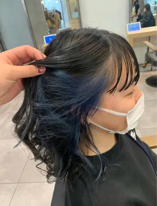 ミディアム カラー ショート・ボブ 🌈chinaのヘアスタイル