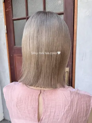 ミディアム YUNA🧡 艶髪/Wカラー🧡のヘアスタイル