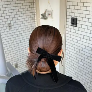 ミディアム ヘアアレンジ 褒められヘアメイク /‎ボブ女子🐶みおのヘアスタイル