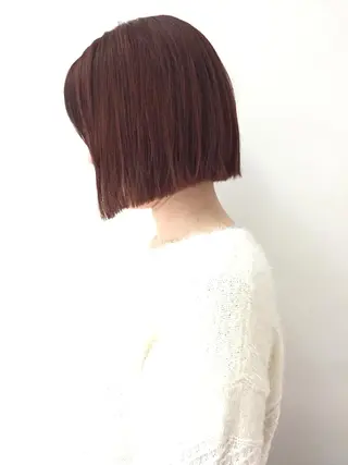ショート カラー ✂️小顔カット✂️ 山本有紀のヘアスタイル