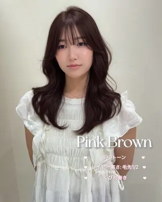 ロング カラー 大人韓国レイヤ ー特化｜角岡泉希🩶のヘアスタイル