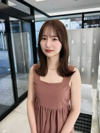ミディアム レイヤーカット🪽‪ Natsuki🤍のヘアスタイル