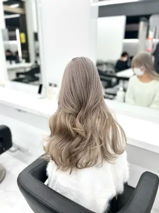 ロング カラー ヘアアレンジ 💍透明感×韓流ハイ トーン💍RYUTAのヘアスタイル