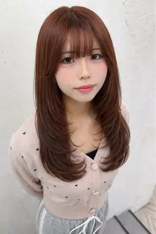 セミロング 馴染ませエクステ/ ヒロヤのヘアスタイル