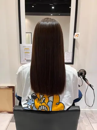 セミロング パーマ 中原 優美のヘアスタイル