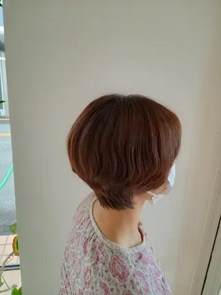 パーマ ショート 林慶吾/ショート /ダメージレスカラーのヘアスタイル