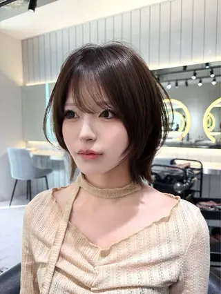 セミロング 谷川が作る熊本1🥇 レイヤーカットのヘアスタイル