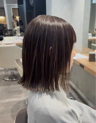 ミディアム カラー レイヤーカット/ ハイライト　千咲季のヘアスタイル